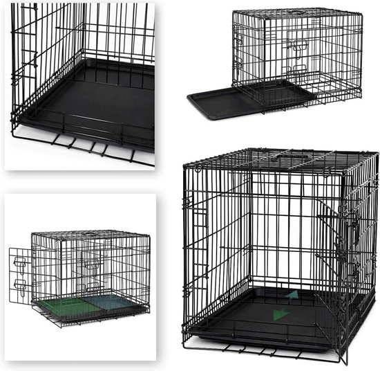 Gupamiga Puppybox, hondenren opvouwbaar met deur, puppyuitloop voor