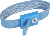 Wolfgang Warmbier 2051.750.3 ESD-armband Donkerblauw Drukknop 3 mm