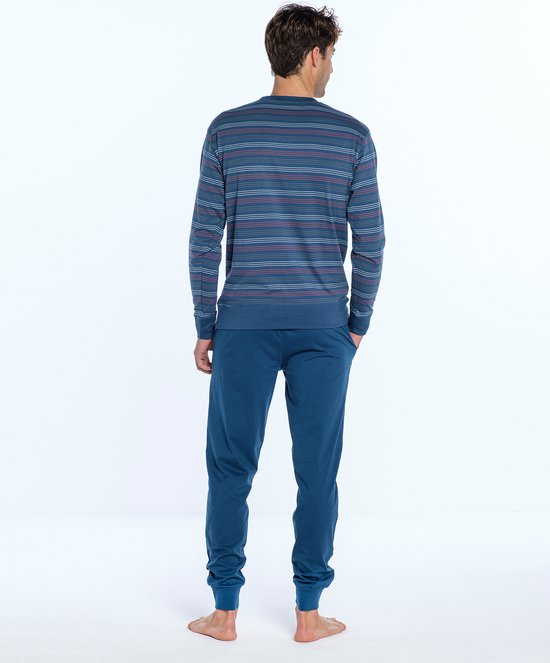 Punto Blanco Katoenen Pyjama Heren Volwassenen | Lange Mouw Lange Broek ...