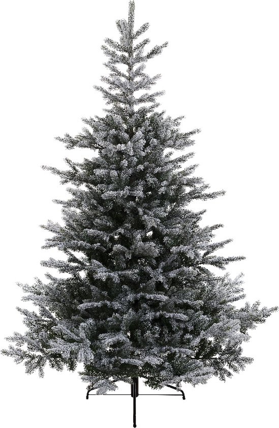 Everlands Grandis fir - kunstkerstboom met sneeuw groen, wit 2,4m x 1,62m