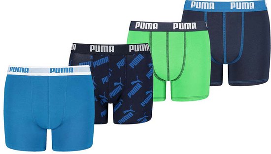 PUMA Jongens AOP boxershort - 4-pack
