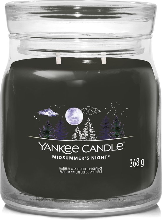 Yankee Candle - Midsummer’s Night Medium Geurkaars - 50 branduren - 2 lonten