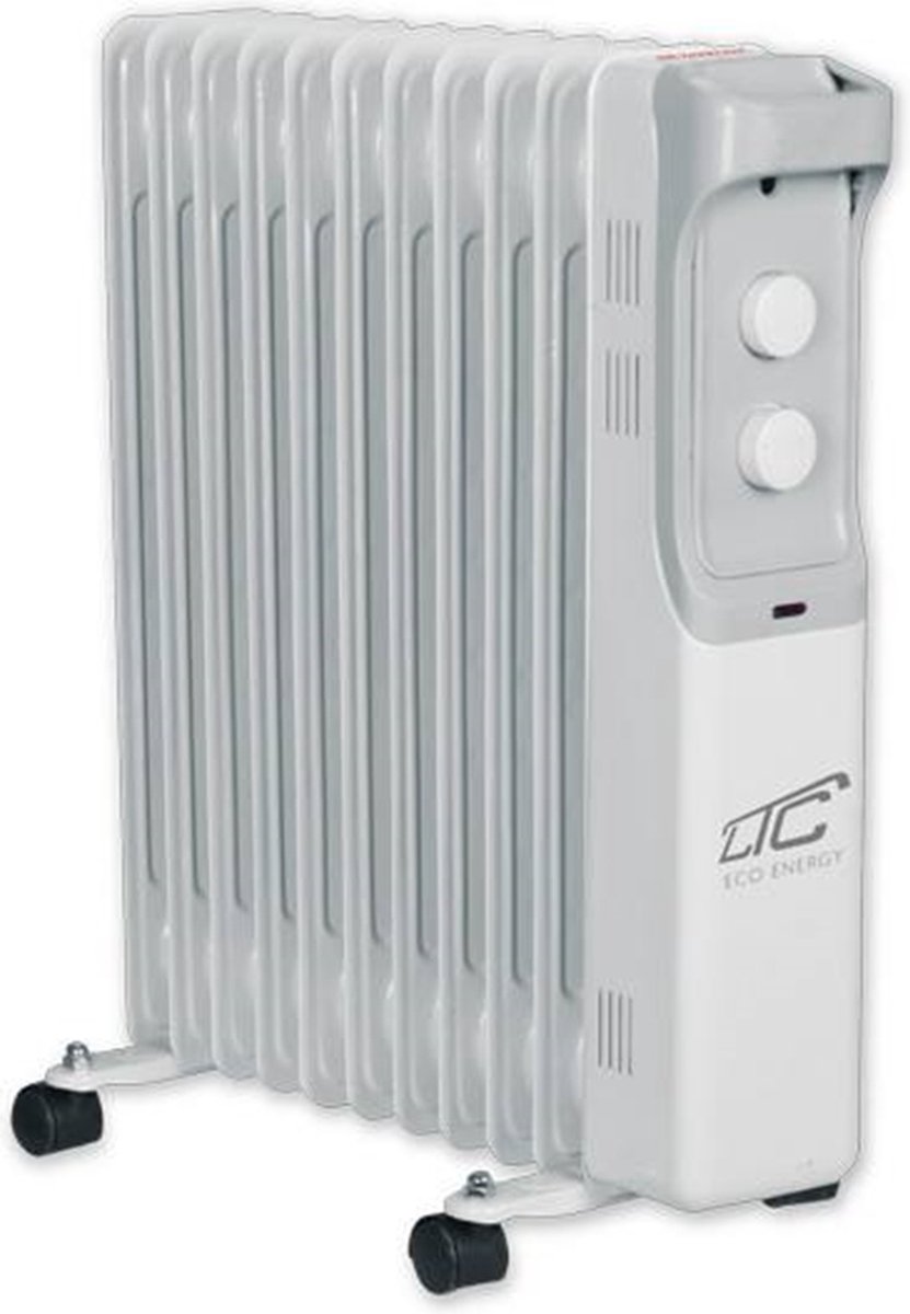 LTC - Elektrische olieverwarming 11 vinnen 2500W - Wit