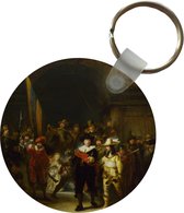Sleutelhanger - De Nachtwacht - Rembrandt van Rijn - Plastic - Rond - Uitdeelcadeautjes
