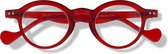 Noci Eyewear RYCR336 leesbril Morris +1.00 - Mat rood - incl. opbergzakje