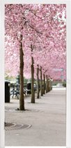 Deursticker Lente - Sakura - Bomen - 80x215 cm - Deurposter