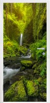 Deursticker Prachtig plaatje jungle - 90x235 cm - Deurposter