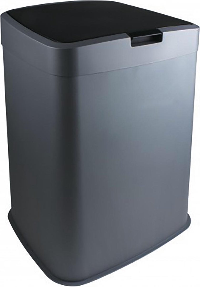 Vuilbak 70 l, grijs en zwart 5 stuks