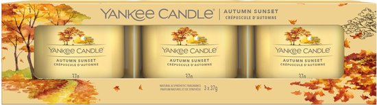 Yankee Candle - Autumn Sunset Signature Filled Votive 3-pack