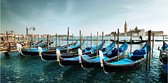 Fotobehangkoning - Behang - Vliesbehang - Fotobehang XXL - Gondels op het Canal Grande, Venetië - 550 x 270 cm