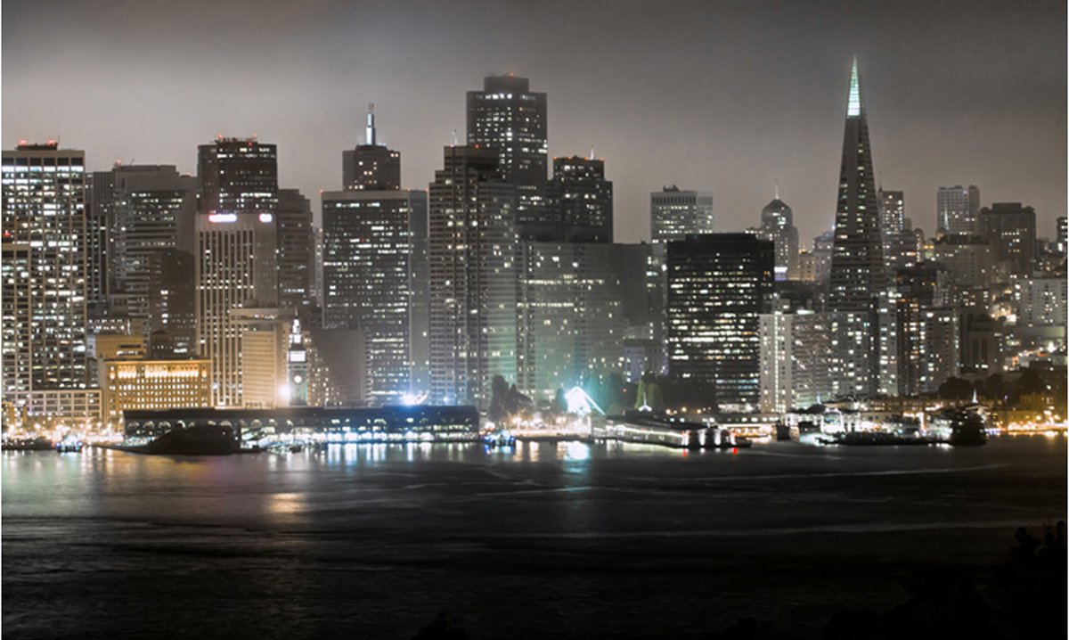 Fotobehang - San Francisco by night.