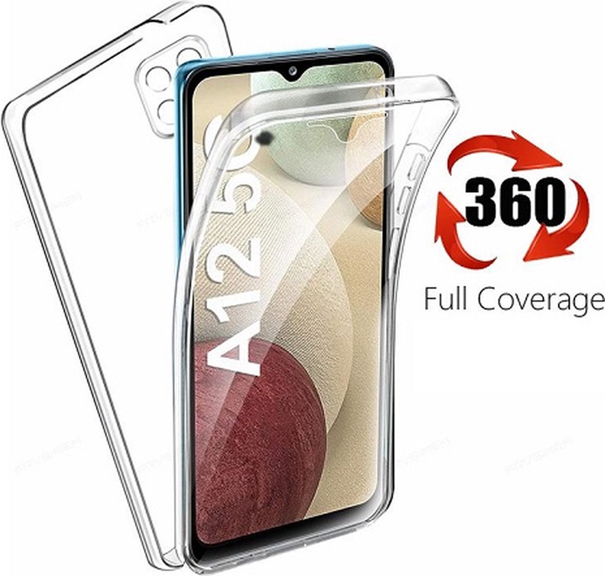 Samsung A12 Full Cover Hoesje 360