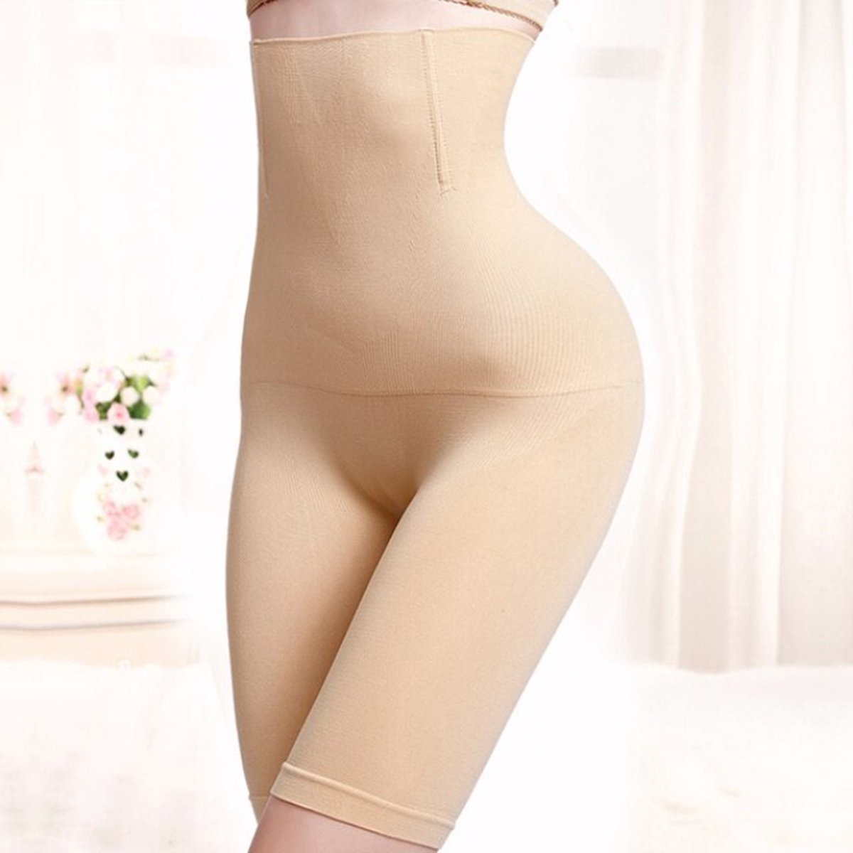 New Age Devi Shapewear voor billen, buik en dijen - corrigerend ondergoed high waist - Beige/Creme