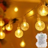 Homèlle Lichtsnoer - Warm-wit - 3 Meter - 20 LEDs - Inclusief Batterijen - Lichtslinger - Lampjes Slinger - Binnen & Buiten - Kerstversiering - Kerstverlichting - Decoratie - Tuinverlichting - Buitenverlichting - Binnenverlichting