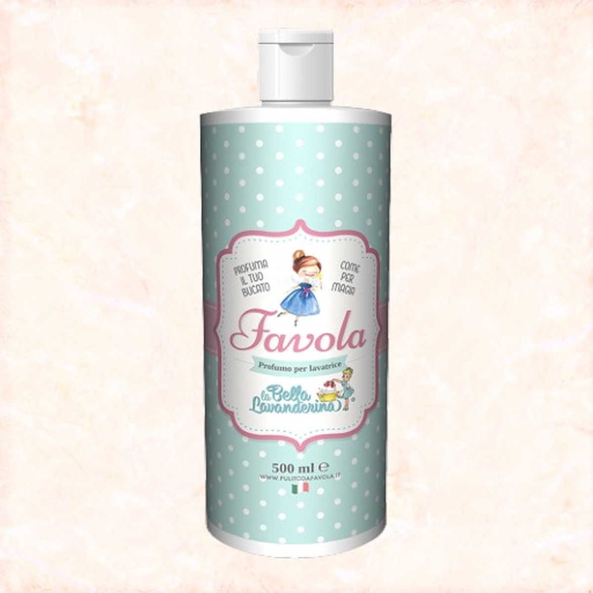 Goedkoopste Wasparfum | Favola | 500ML | Bloemige tonen, houtachtige en zachte nuances