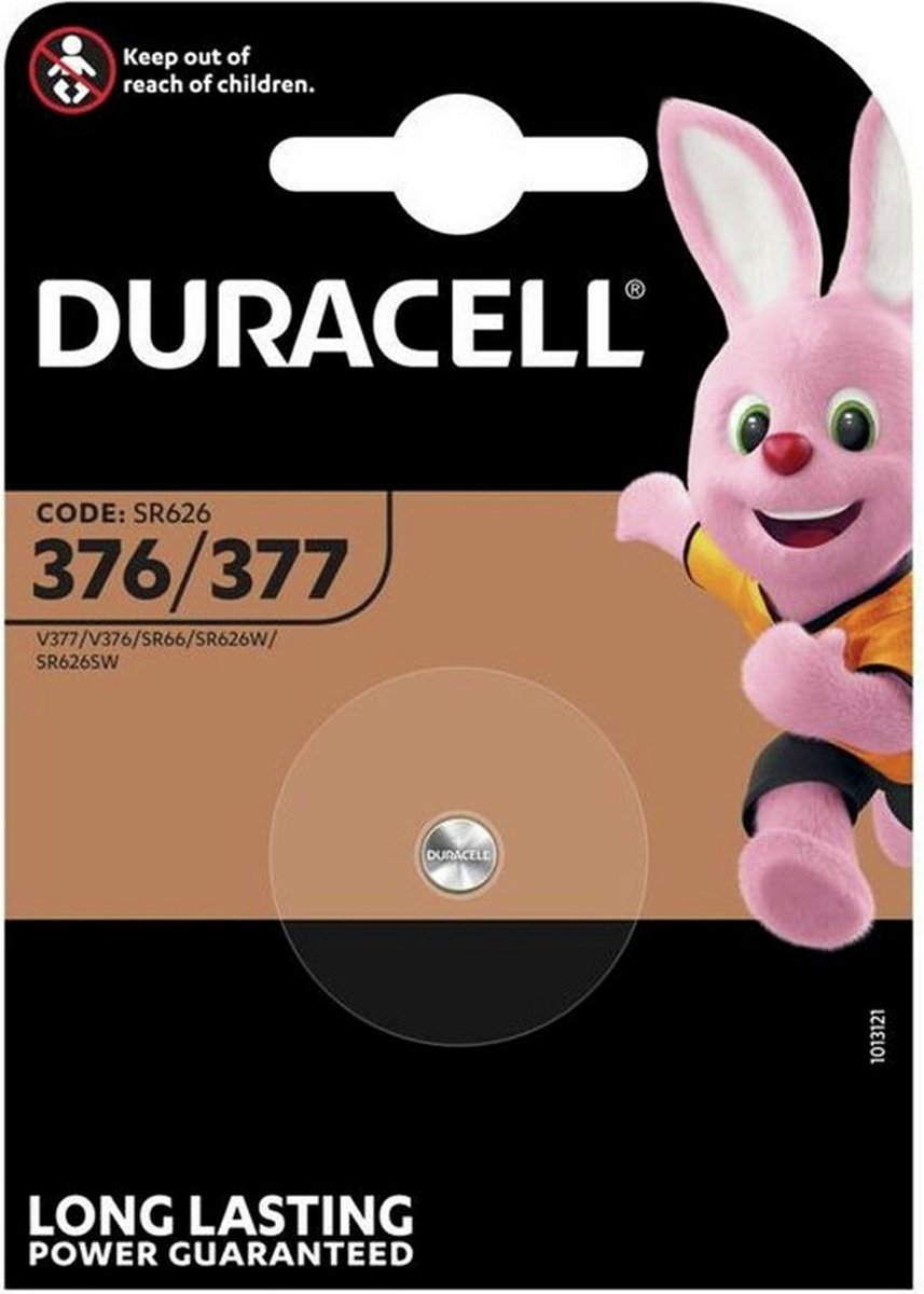 Duracell Duralock Knoopbatterij 377 Sbl1 - 1 stuks