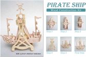 DIY - Houten piratenschip - Zelf maken - Knutselen - Voor jong en oud - Pirateship - Amusement park - Wood craft - Hout knutselen - Kinderen - Hobby - Hobbypakket - Cadeau