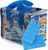 Puckator Kleine lunch koeltas met 2x koelelement - Asterix print - 4,4 liter