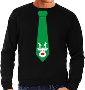 Bellatio Decorations stropdas Kersttrui/kerst sweater rendier - heren M