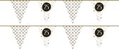 Haza Vlaggenlijn - 25 jaar - 2 ST - verjaardag versiering - leeftijd - vlaggetjes slinger - 6 m