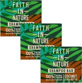 FAITH IN NATURE - Shampoo Bar Coconut & Shea Butter - 3 Pak