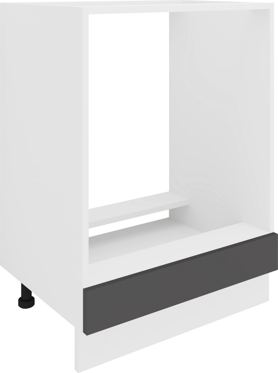 Vcm Breedte ovenkast 60 cm Ombouwkast fornuis Ombouwkast fornuis Esilo wit / antraciet