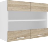 VCM Meuble de Cuisine Largeur 80 cm Porte en Verre Mat Meuble de Cuisine Meuble de Cuisine Esilo Meuble de Cuisine Largeur 80 cm Porte en Verre Mat Meuble de Cuisine Meuble de Cuisine Esilo