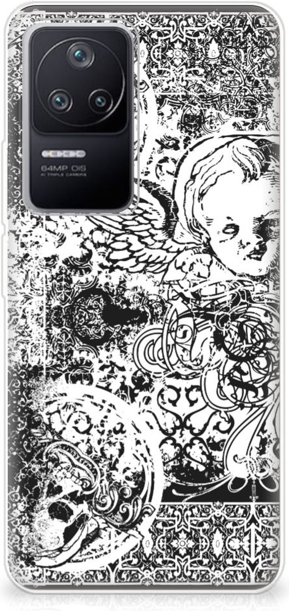 Silicone Back Case Xiaomi Poco F4 Skulls Angel