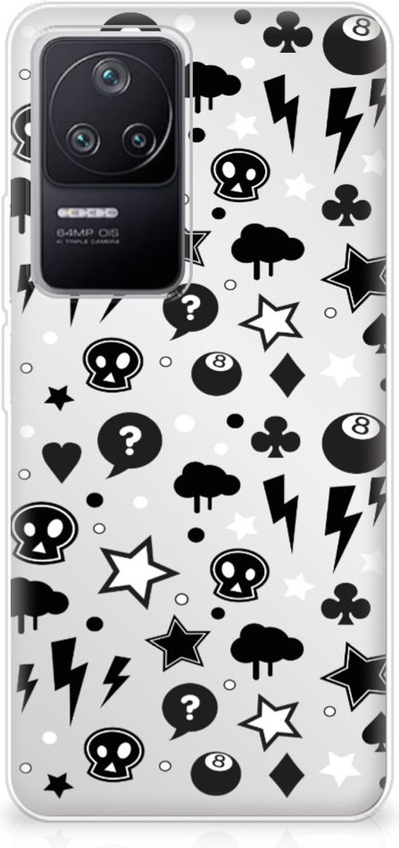 Silicone Back Case Xiaomi Poco F4 Silver Punk