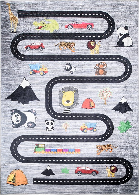 Chambre de bébé Emma Tapis Chambre d'enfant Tapis de chambre de bébé Tapis de jeu pour Garçons - 140x200