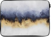 Laptophoes - Glitter - Goud - Abstract - Luxe - Laptop sleeve - Laptop - Laptop case - 13 Inch