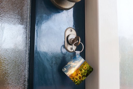 Porte-clés - Cadeaux - Fleurs - Tournesol - Ciel - Plastique