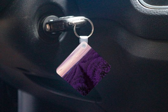 Porte-clés - Cadeaux - Lavande - Violet - Fleurs - Nature - Plastique