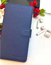 iPhone 7 Plus / 8 Plus Luxe Bookcase Telefoon hoesje  - Kunstleer – Uitneembare 2-in-1 Donker blauw