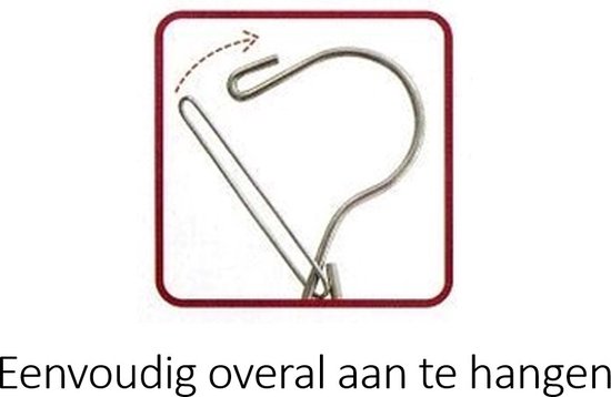 Urban Living Wasgoed droogcarrousel/droogmolen - 18 clips/knijpers