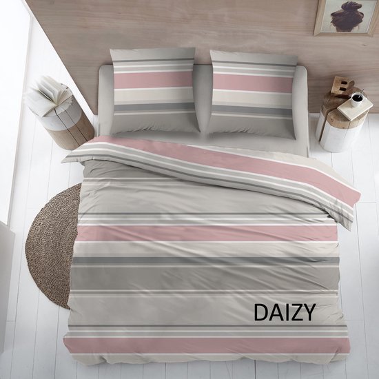 Flanel laken 1 persoons 180x290 daizy pink