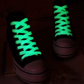 Veters - Glow in the dark veters - Wit - 120CM - Unisex - Lichtgevende veters - Cadeautje - Fluorescerende schoenveter