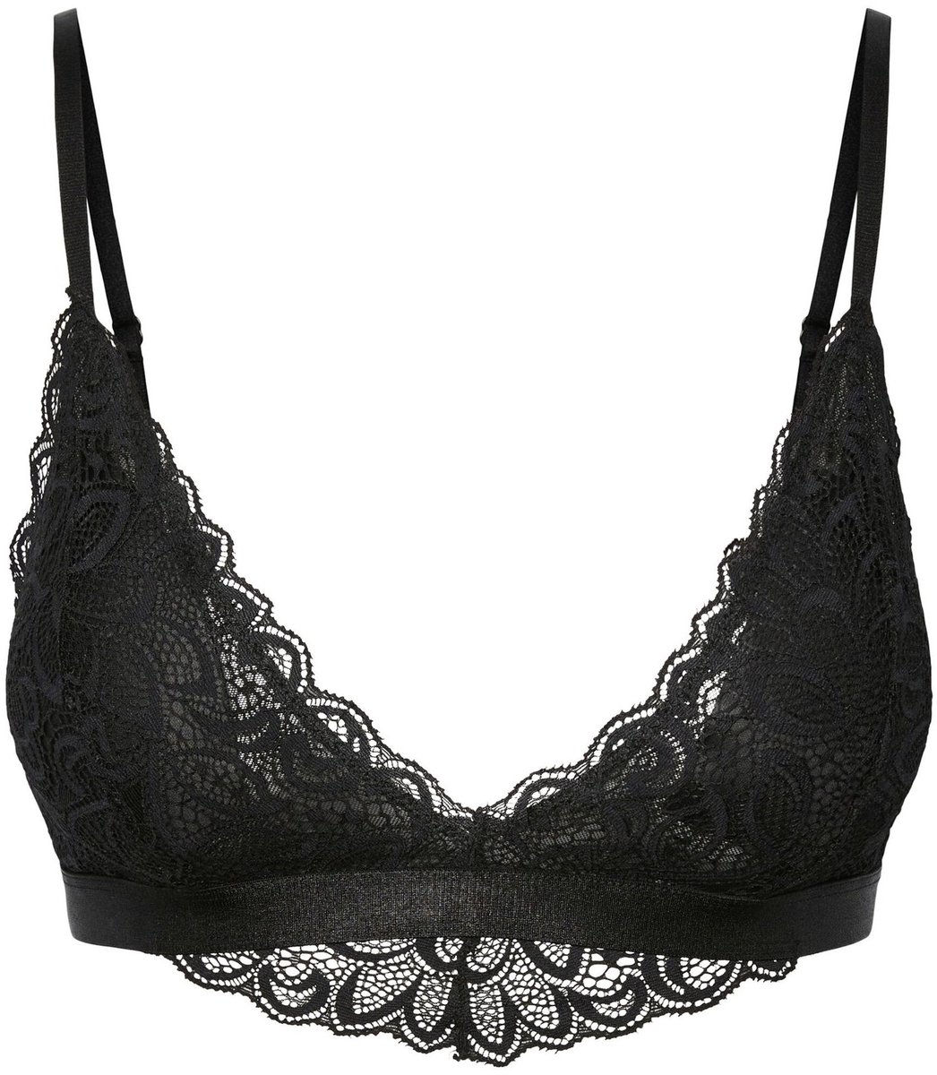 Pieces BH kant - Kanten bra Top - Mawi - XS - Zwart