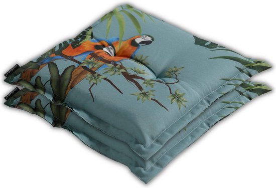 Madison - Coussin de siège - Universel - 2 pcs. - 50x50 cm - Riff Blue - Hocker - Blauw