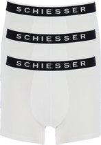 Schiesser 95/5 Organic Heren Shorts - Wit - 3 pack - Maat M