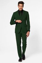 OppoSuits Glorious Green - Mannen Kostuum - Donkergroen - Maat 52