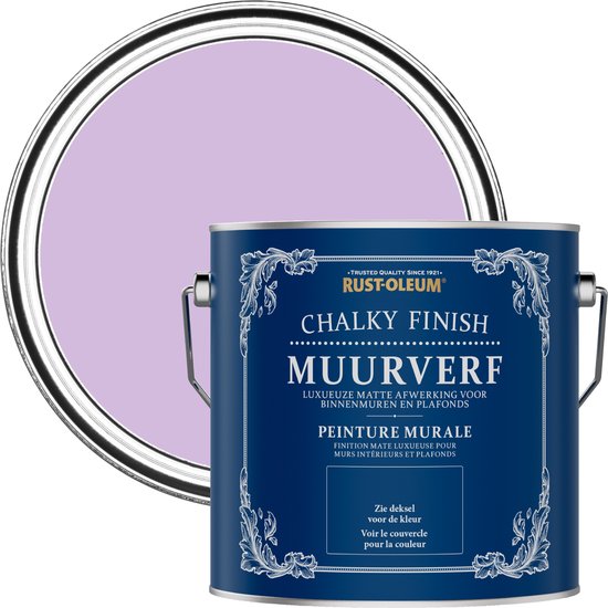 Peinture pour les murs au Finish crayeux violet Rust-Oleum - Macaron 2,5 L
