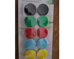 United office Magneten - 10 Stuks - 5 Kleuren - 3.5cm