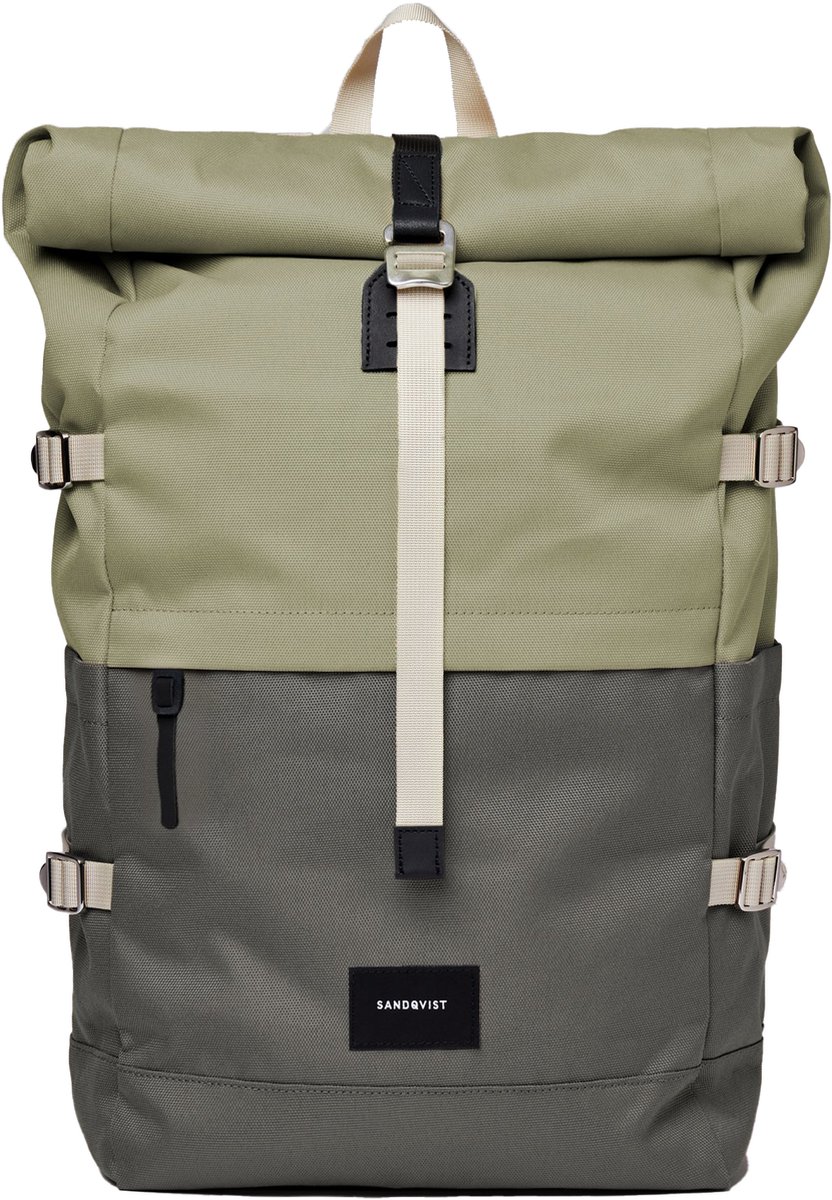 Sandqvist Bernt Multi Dew Green/Night Grey Rugzak SQA2053 25L Duurzaam