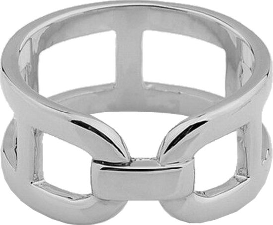 Fako Bijoux® - Sjaalklem - Sjaal Klem - Sjaal Ring - Ring Rond Open - 23x11mm - Zilverkleurig