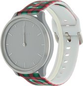 Bandje Voor Polar Print Sport Band - Kerst Geruiten (Veelkleurig) - Maat: 20mm - Horlogebandje, Armband