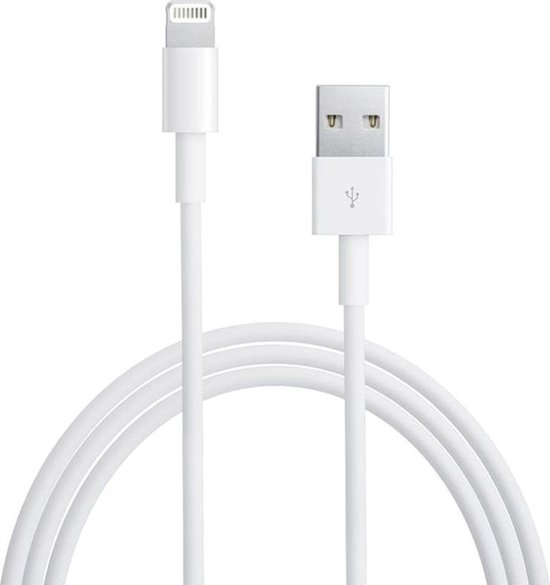 Originele lightning to USB kabel Apple - ondersteunt snelladen - Voor  vrijwel alle... | bol.com