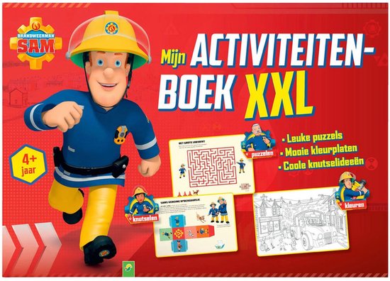 Brandweerman Sam XXL kleur en activiteiten boek - Rood / Multicolor -  Papier / Karton... | bol.com