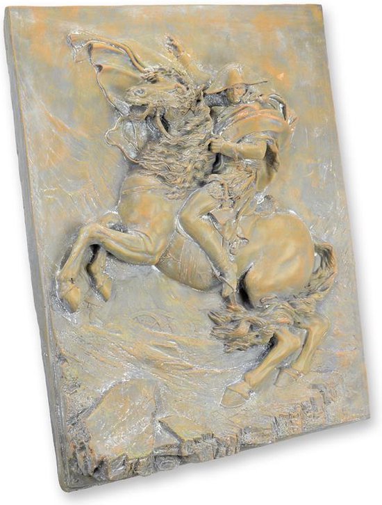 MGO beeld - Napoleon Bonaparte - 3D muur plaquette - 91 cm hoog