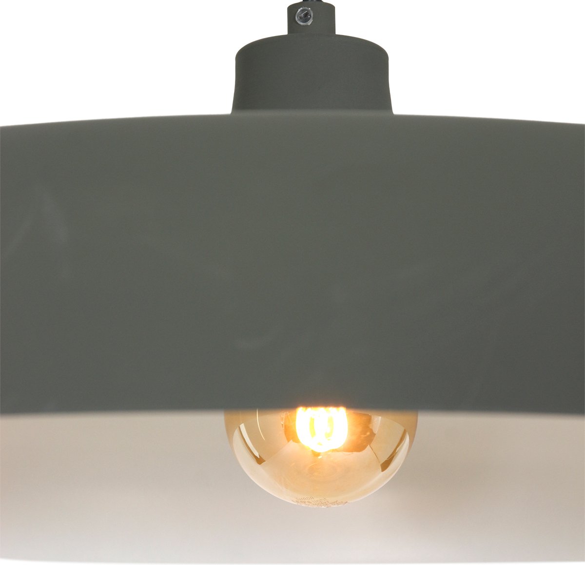 Hanglamp - Bussandri Limited - Design - Metaal - Design - E27 - L: 55cm - Voor Binnen - Woonkamer - Eetkamer - Groen